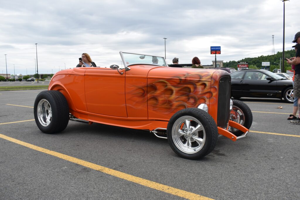 hot rod at cars and coffee bridgeport