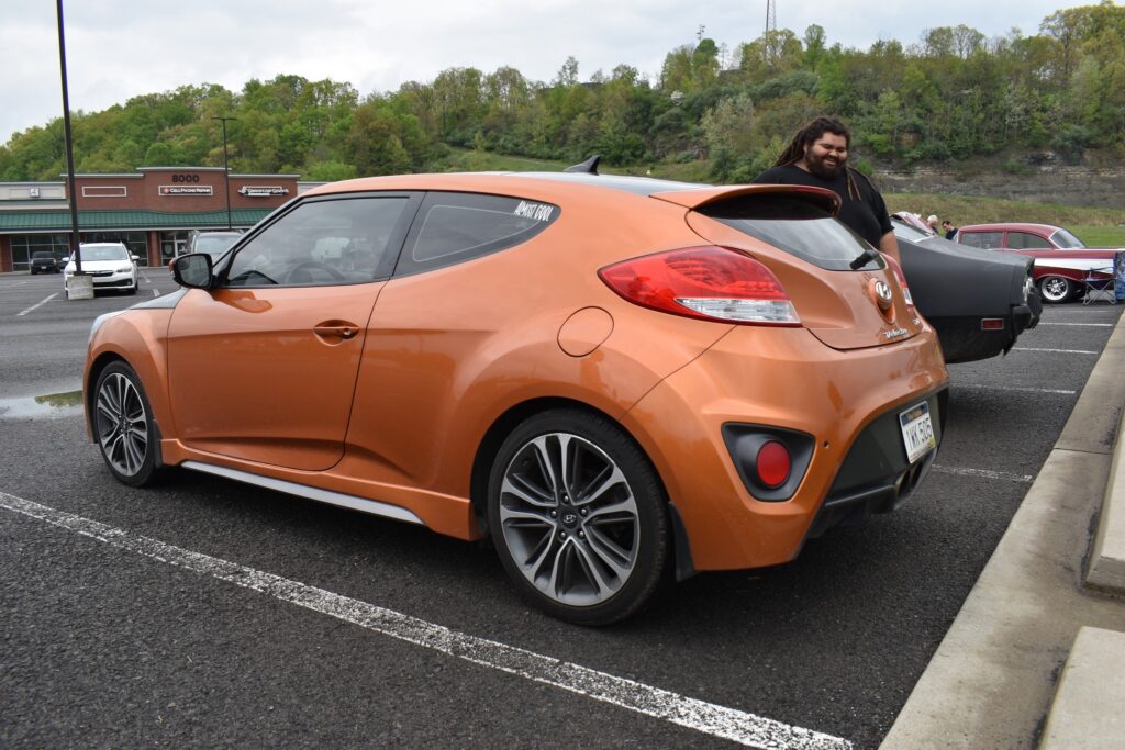 hyundai veloster at cars and coffee bridgeport